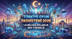 Türkiye'nin teknoloji ve oyun alanındaki küresel başarısı: 2026 yılı itibarıyla yerli oyun ekosistemimiz 1.8 milyar dolarlık devasa bir hacme ulaştı.